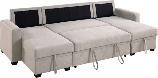 Wohnlandschaft Gerrit mit Bettfunktion