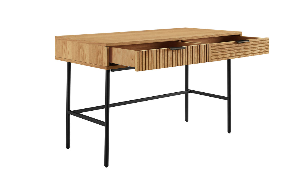 Sales Fever - Schreibtisch 120x60 cm Eiche Echtholzfurnier