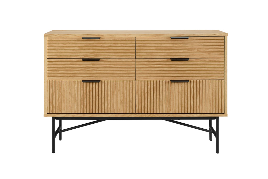 Sales Fever - Kommode breit 120 cm Eiche Echtholzfurnier