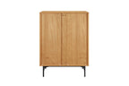 Sales Fever - Kommode hoch 80 cm Eiche Echtholzfurnier