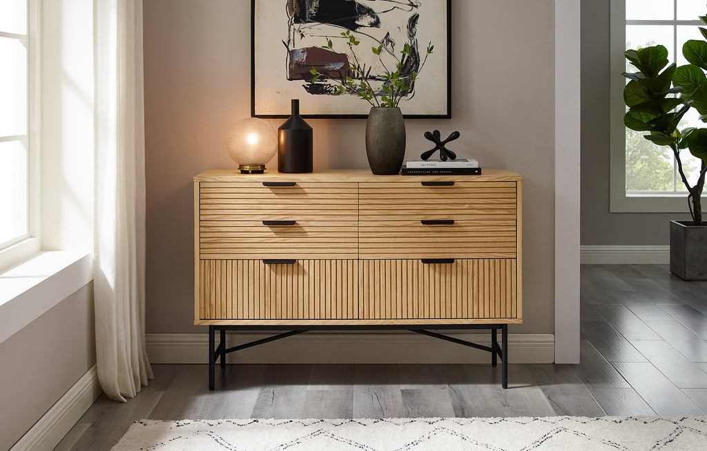 Sales Fever - Kommode breit 120 cm Eiche Echtholzfurnier
