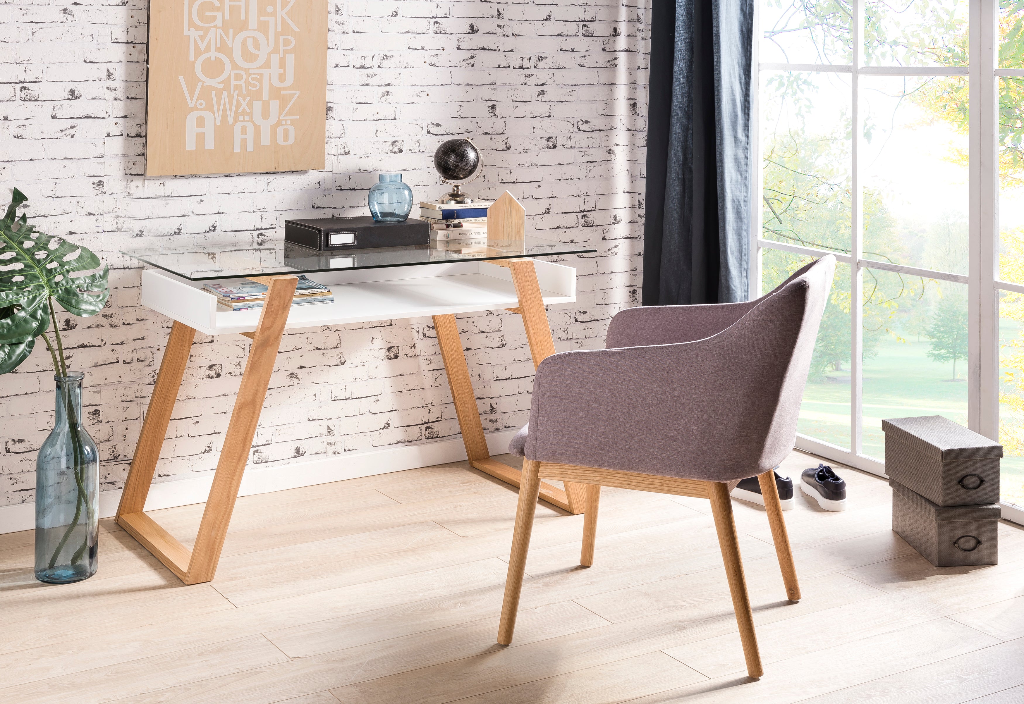 Sales Fever - Schreibtisch 110x55x75 cm weiß