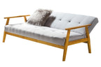 Sales Fever - Schlafsofa 190x85x81 cm hellgrau Webstoff
