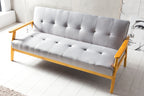Sales Fever - Schlafsofa 190x85x81 cm hellgrau Webstoff