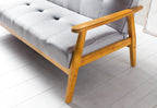 Sales Fever - Schlafsofa 190x85x81 cm hellgrau Webstoff