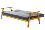 Sales Fever - Schlafsofa 190x85x81 cm dunkelgrau Webstoff