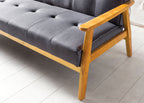Sales Fever - Schlafsofa 190x85x81 cm dunkelgrau Webstoff
