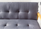 Sales Fever - Schlafsofa 190x85x81 cm dunkelgrau Webstoff