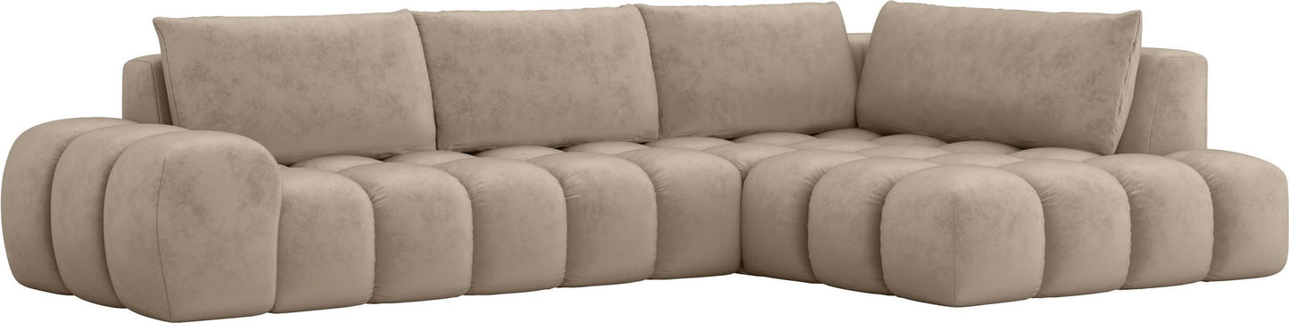Ecksofa in eleganter Bubble Optik