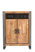 PANAMA Highboard – Natur mit antikschwarz