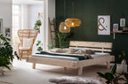 Sales Fever - Balkenbett aus Fichtenholz 140x200 cm#