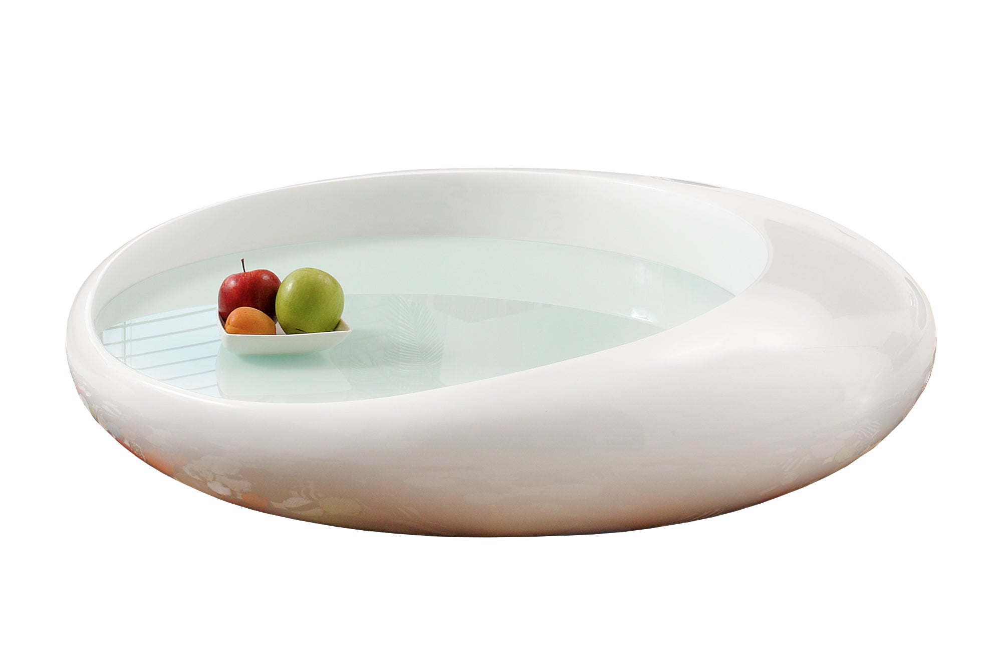 Sales Fever - Couchtisch 100x100x25 cm weiß Fiberglas#