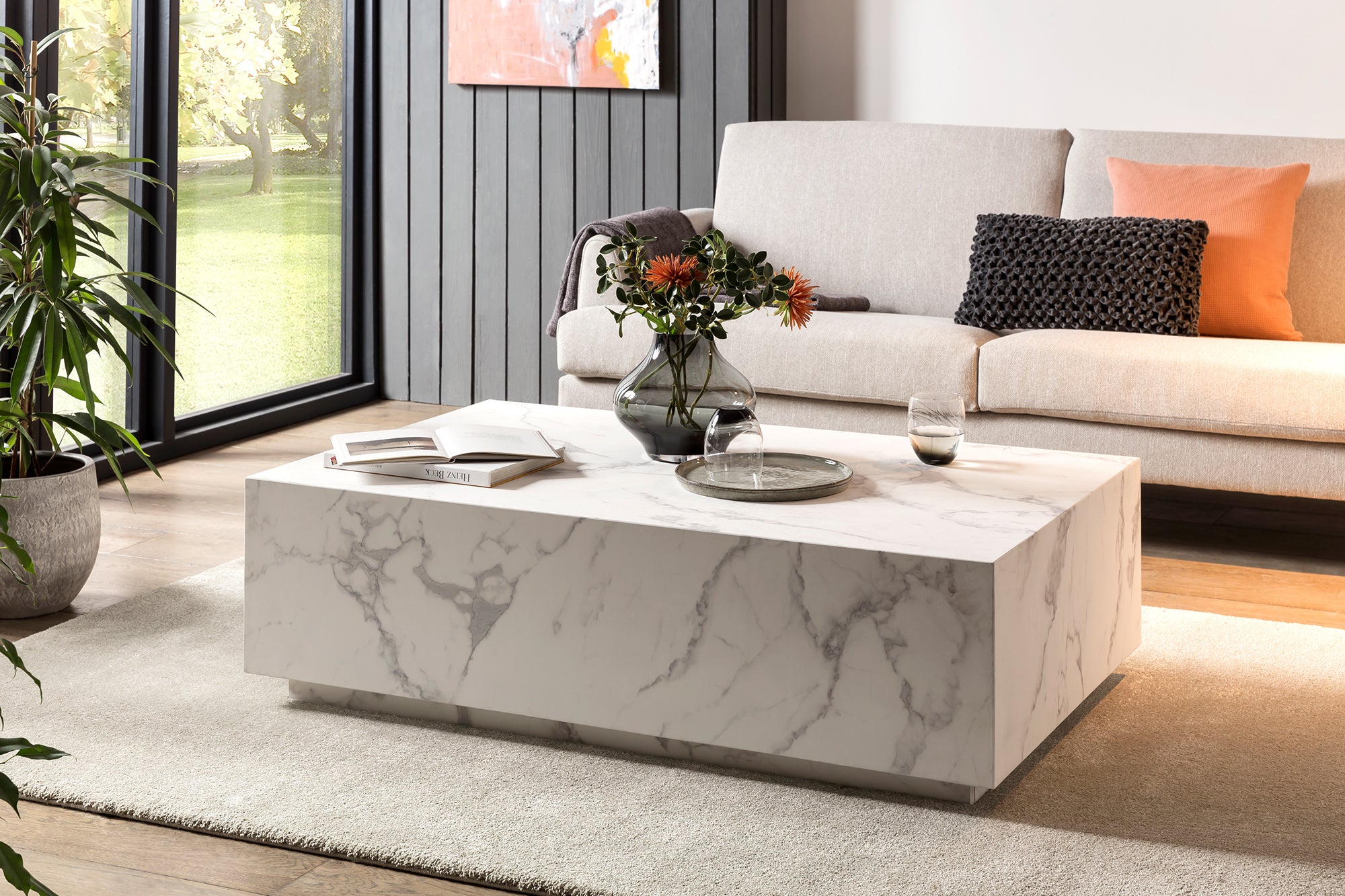 Sales Fever - Couchtisch Weiß, 120x75 cm