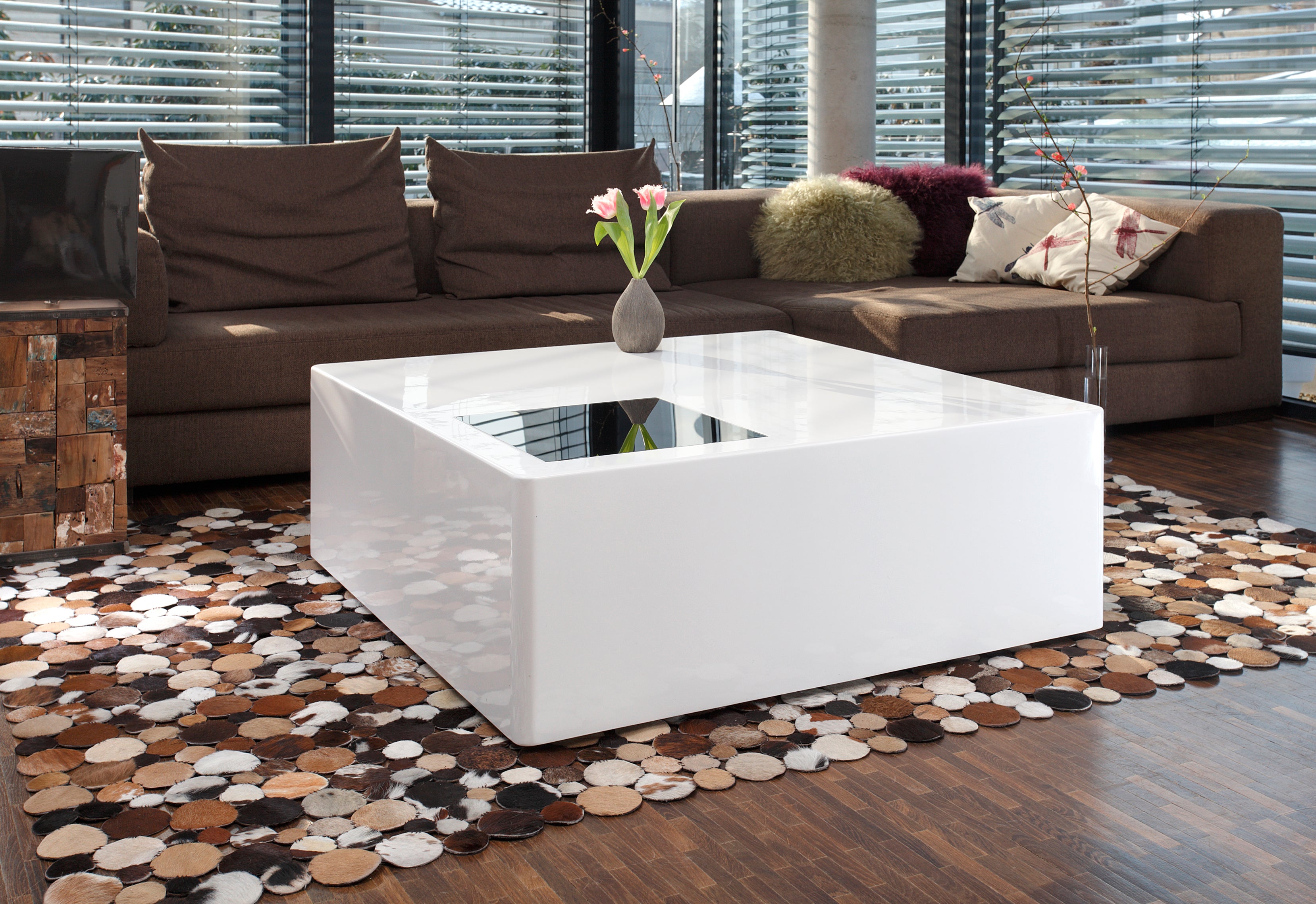 Sales Fever - Couchtisch 100x100x40 cm weiß