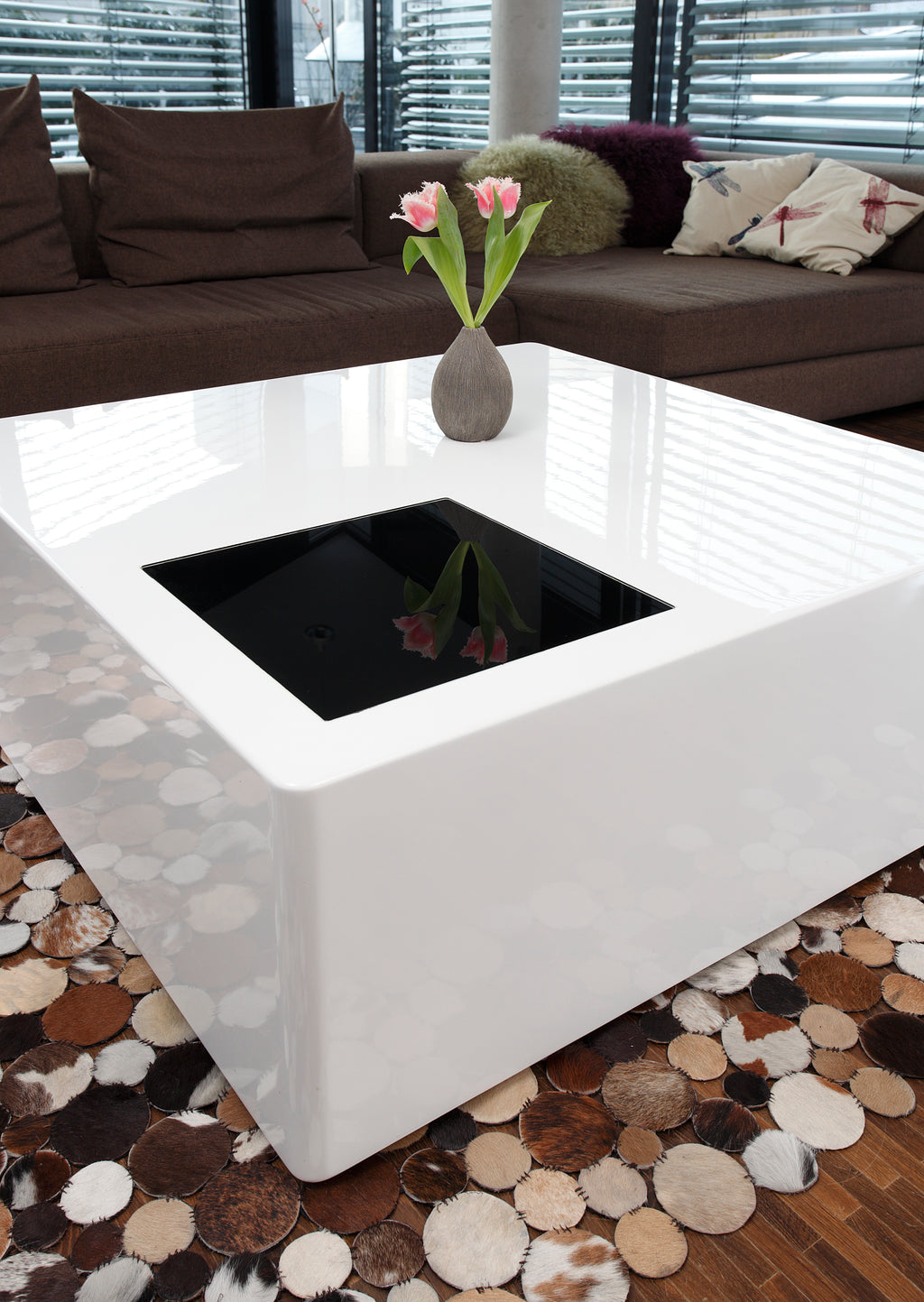 Sales Fever - Couchtisch 100x100x40 cm weiß