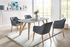 Sales Fever - Esstisch 120x80x76 cm grau Eiche