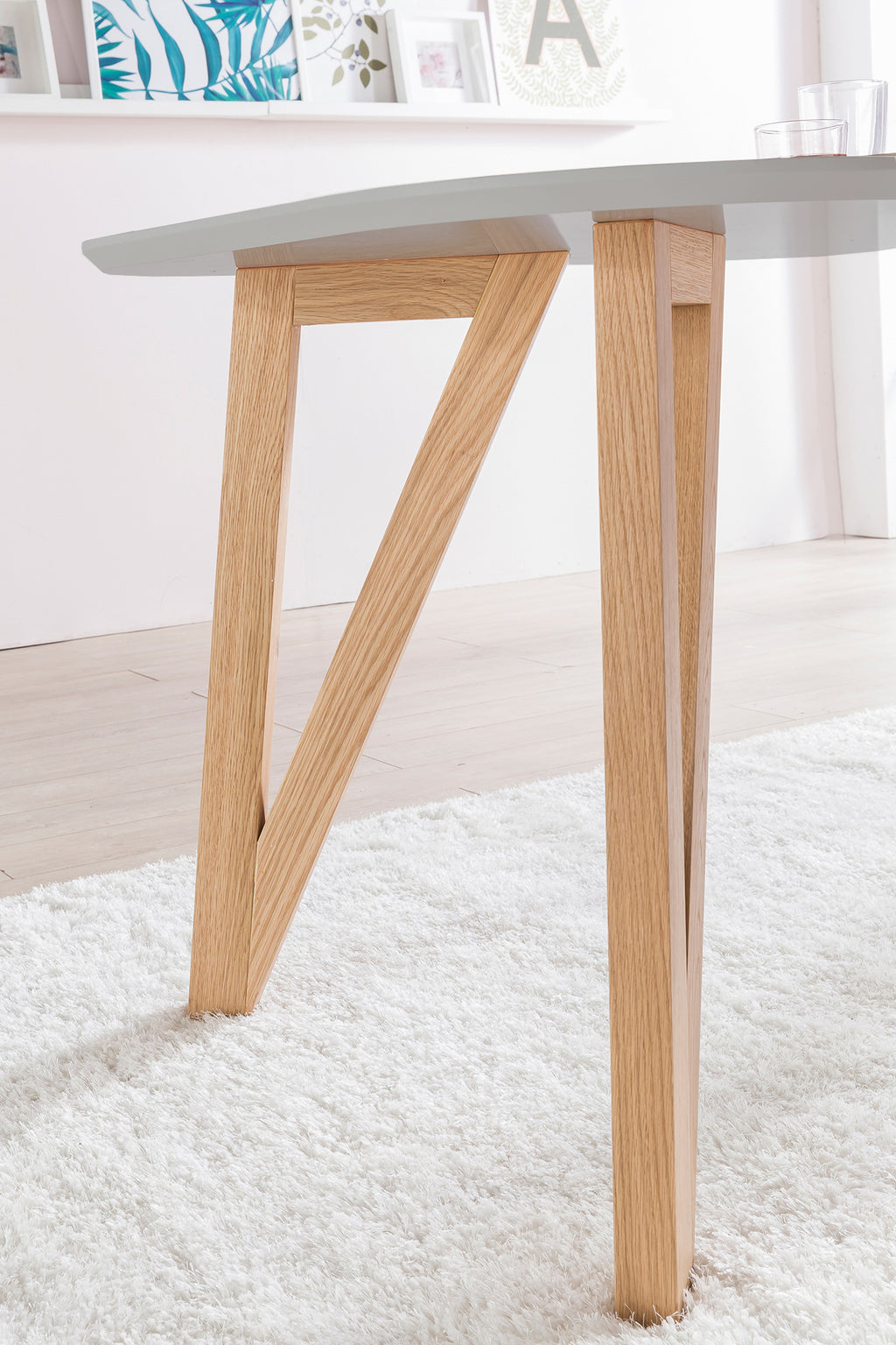Sales Fever - Esstisch 180x90x76 cm grau Eiche