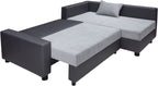Ecksofa Parma mit Schlaffunktion und Bettkasten