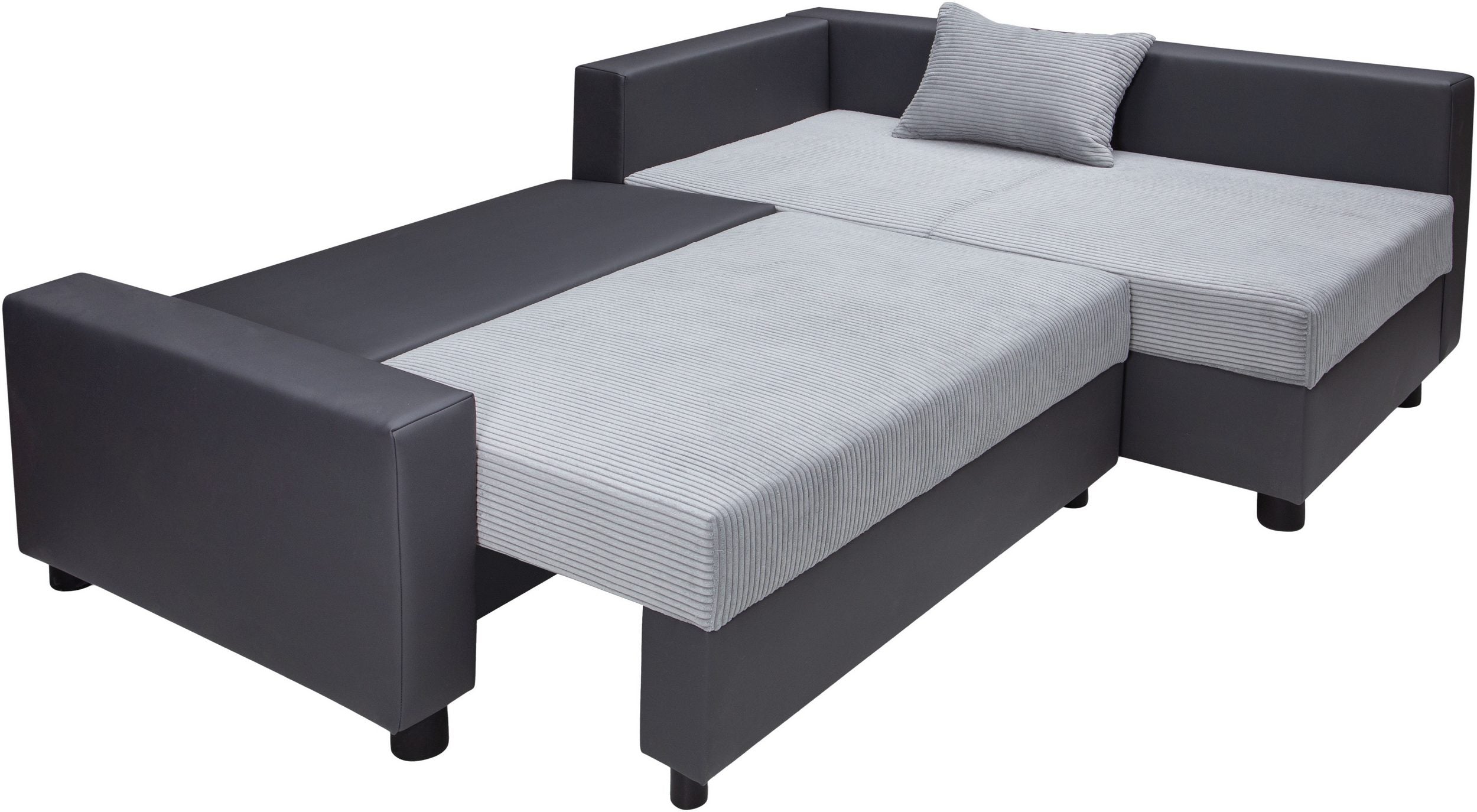 Ecksofa Parma mit Schlaffunktion und Bettkasten