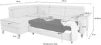Ecksofa Arngast mit Bettfunktion