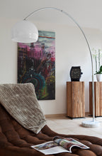 Sales Fever - Bogenlampe 230 cm weiß Kunststoff