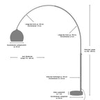 Sales Fever - Bogenlampe 230 cm weiß Kunststoff