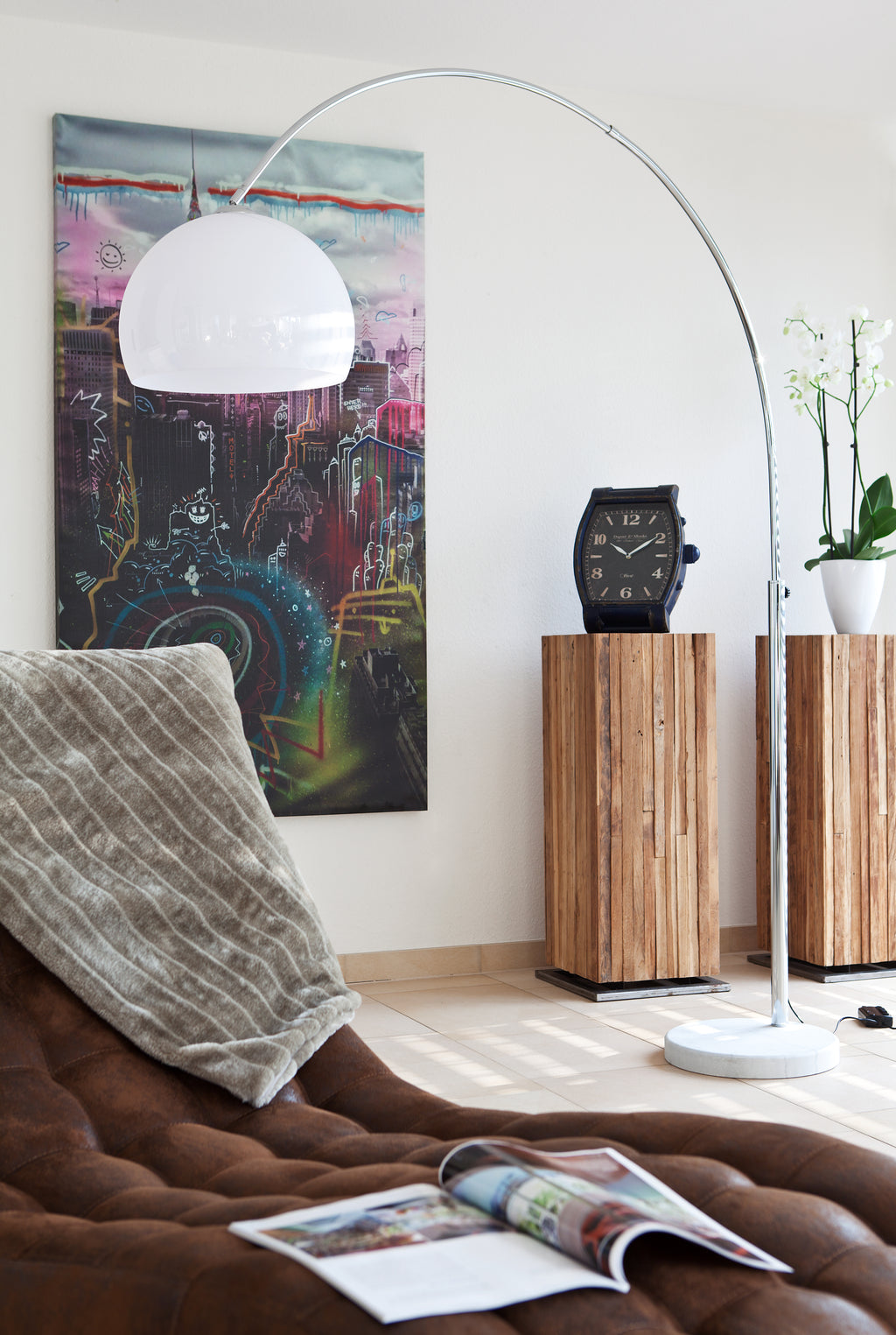 Sales Fever - Bogenlampe 208 cm weiß