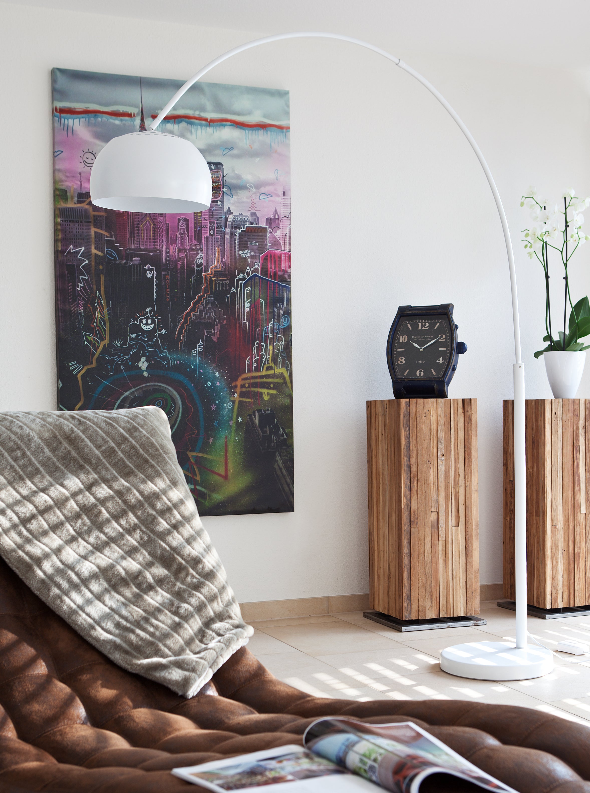 Sales Fever - Bogenlampe 195 cm weiß
