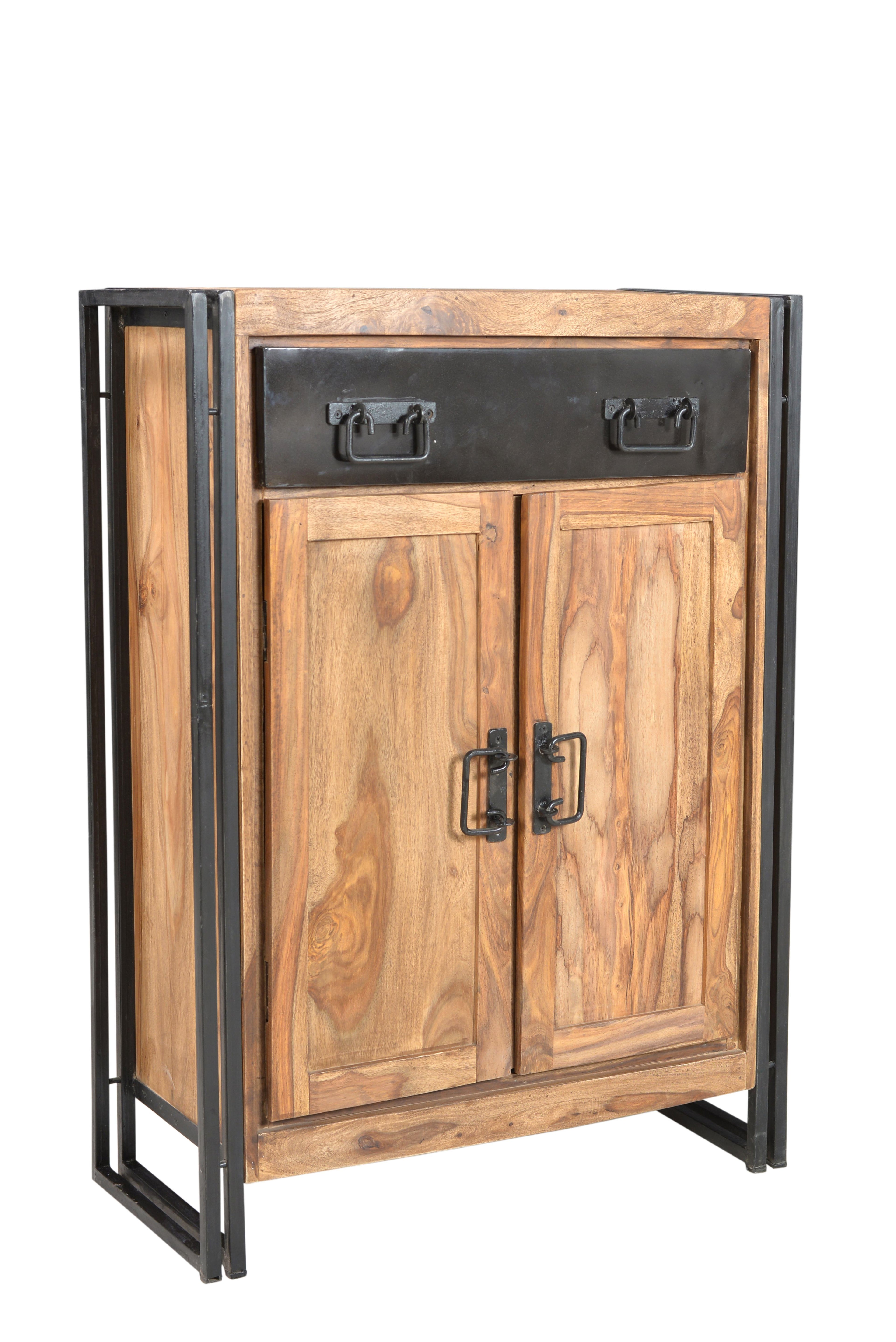 PANAMA Highboard – Natur mit antikschwarz – Bild 3