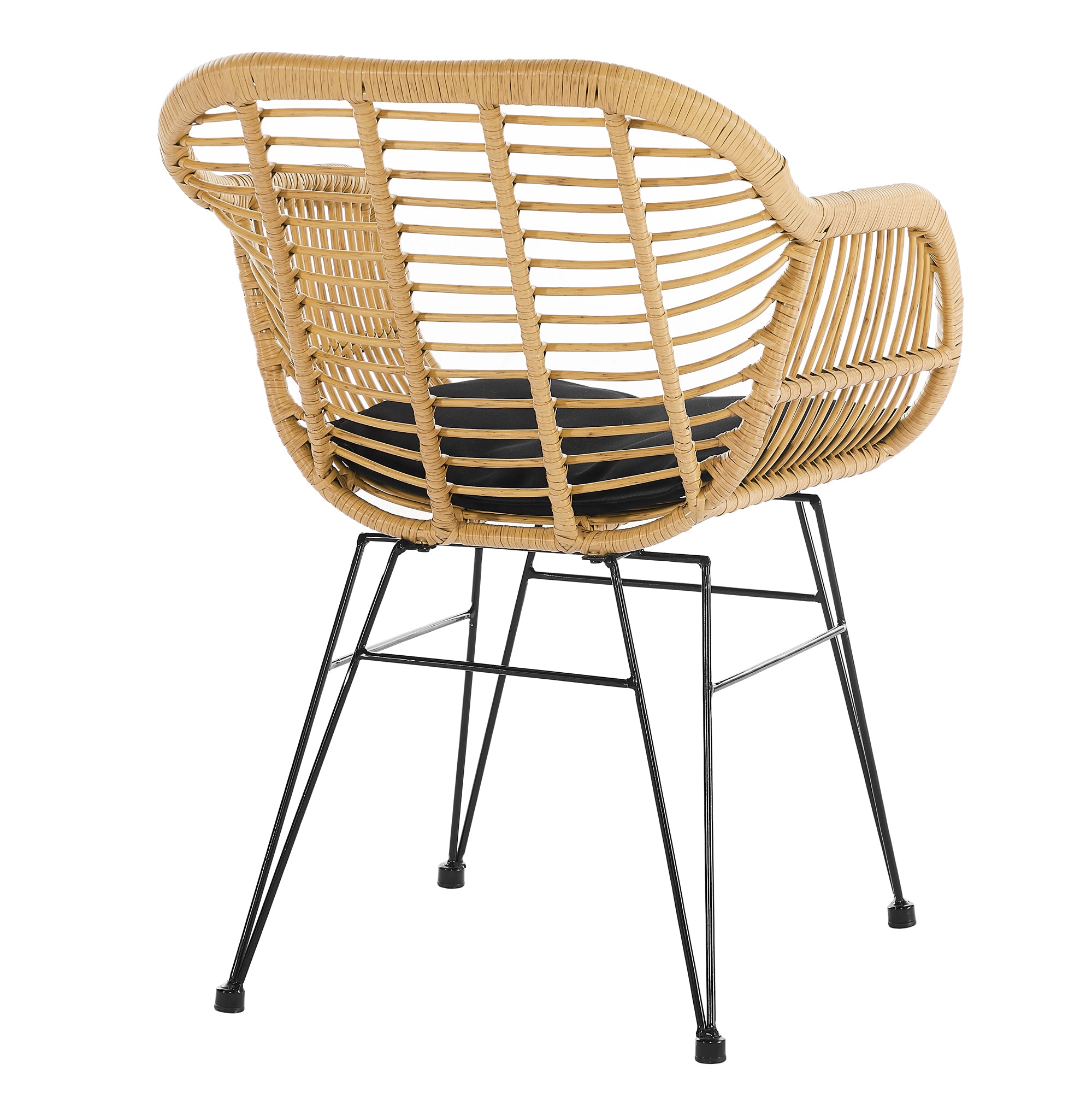 Sales Fever - Armlehnstuhl Rattanoptik 2er Set natur