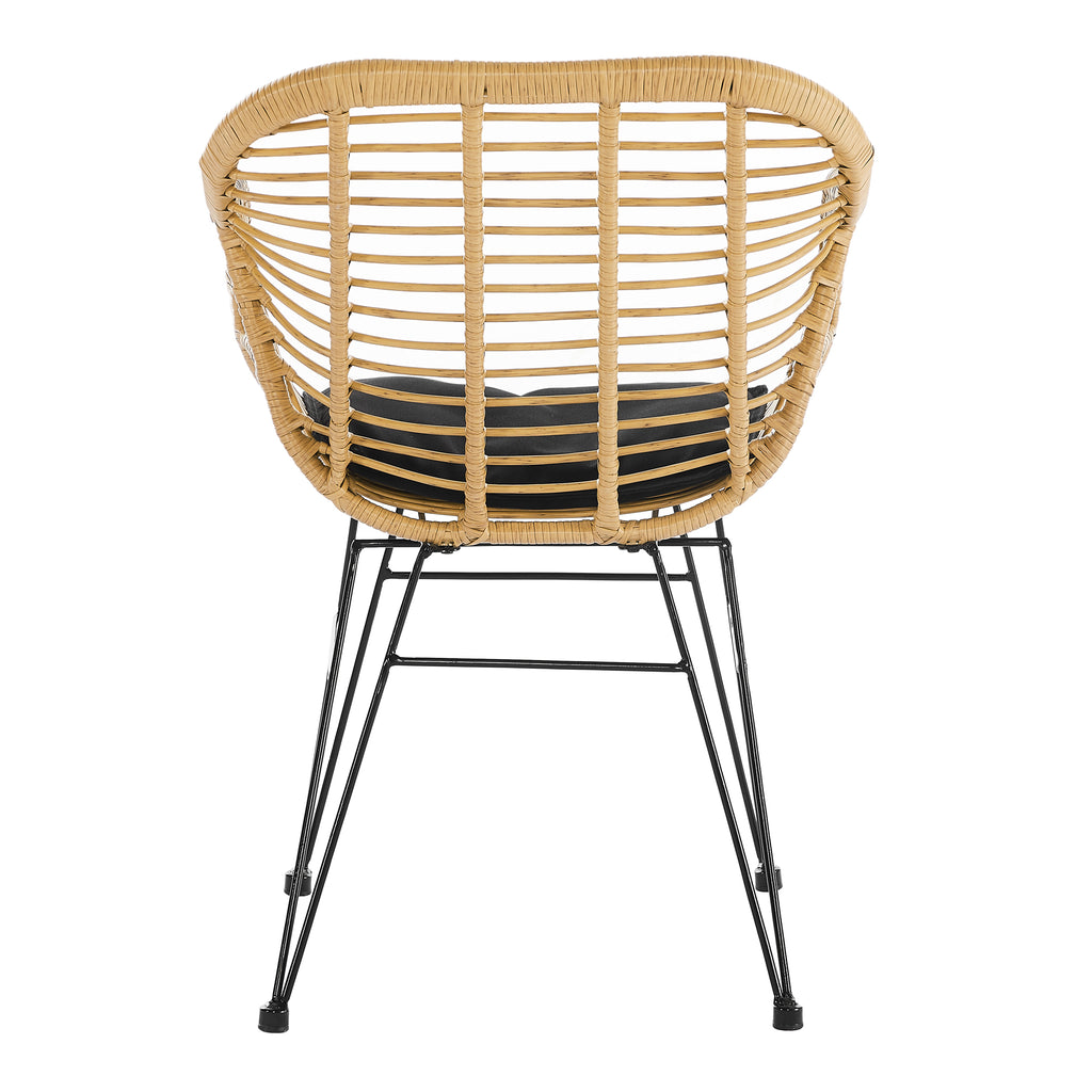 Sales Fever - Armlehnstuhl Rattanoptik 2er Set natur