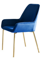 Sales Fever - Esszimmerstuhl 2er Set blau Samt #