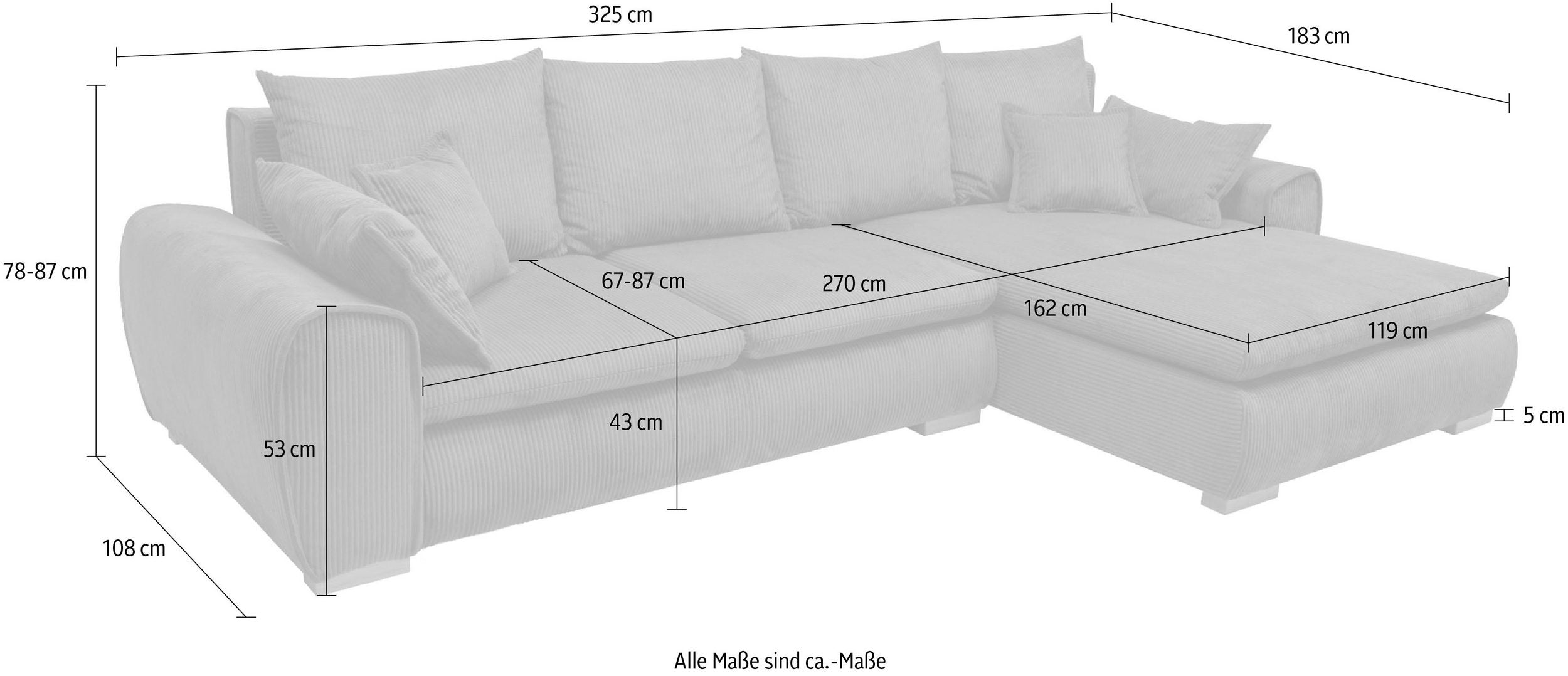 Ecksofa Katja L-Form