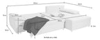 Ecksofa Labene mit Bettfunktion