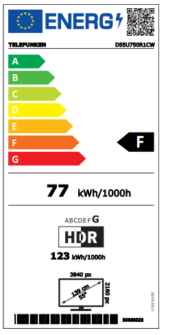 Smart TV Telefunken D 55 U 750 R1 CW