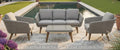 Mire Lounge Set 4tlg. Akazie mit Geflecht