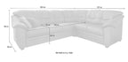 Aktion / Einzelstück Ecksofa Savona mit Hocker