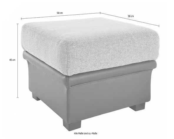 Aktion / Einzelstück Ecksofa Savona mit Hocker
