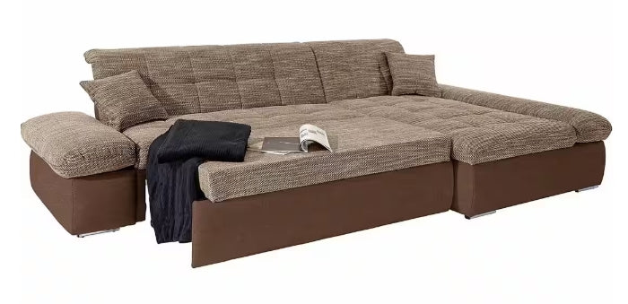 Ecksofa braun / beige