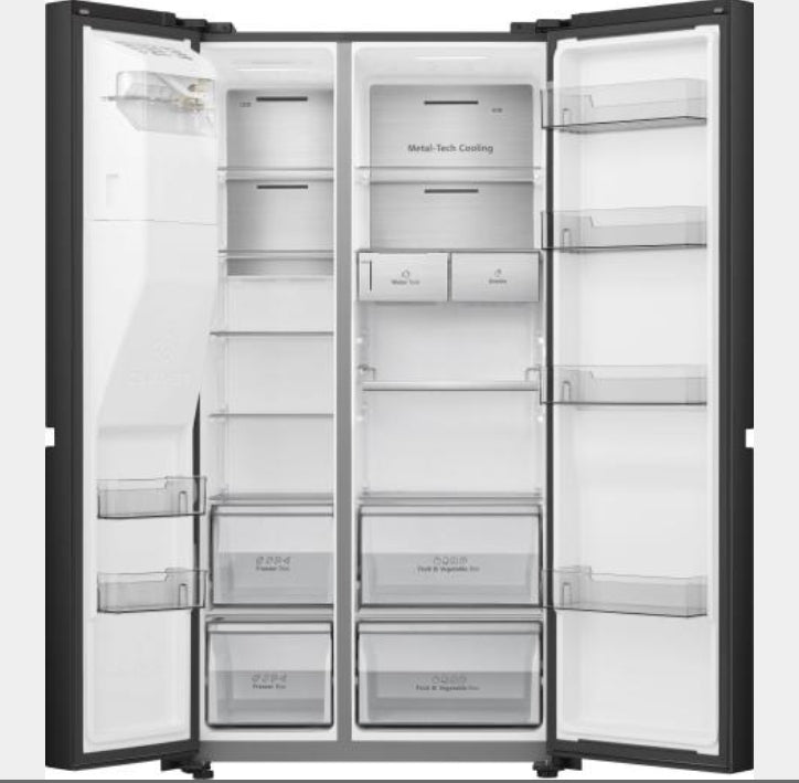 Hisense Side-by-Side schwarz mit Wassertank - RS 818 N4 TFE *E
