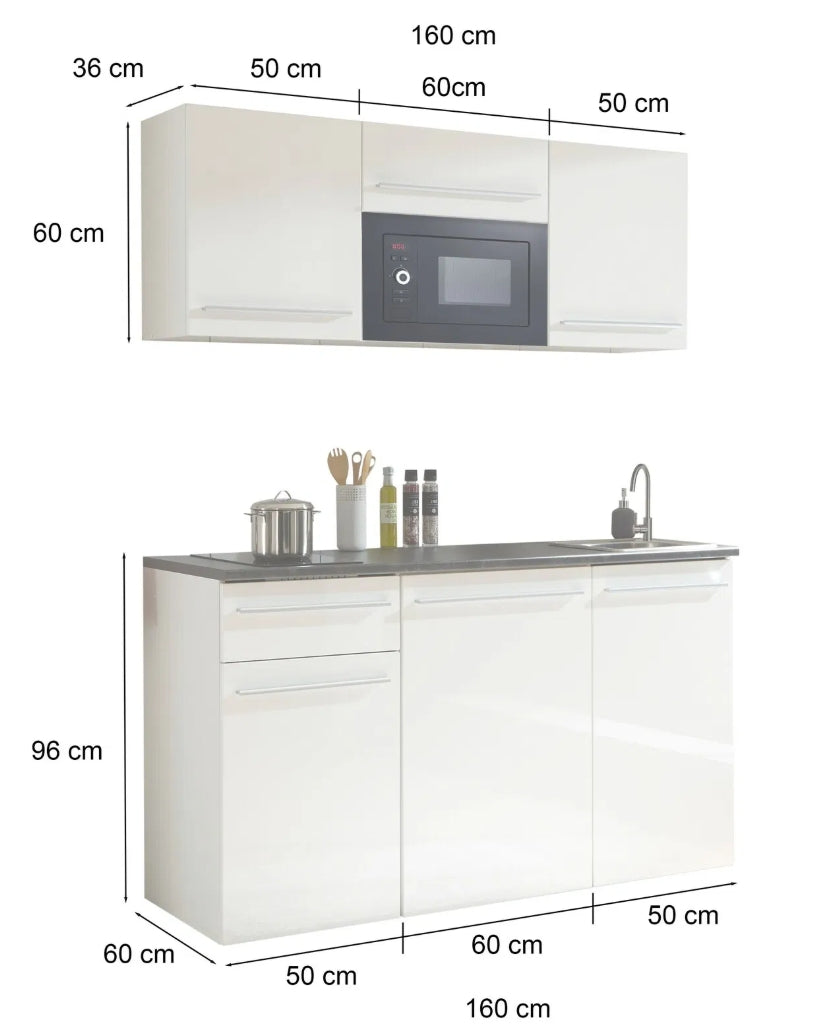 Küchenblock mit E-Geräten