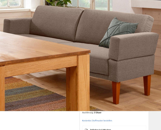 Küchensofa Sofa 3-Sitzer