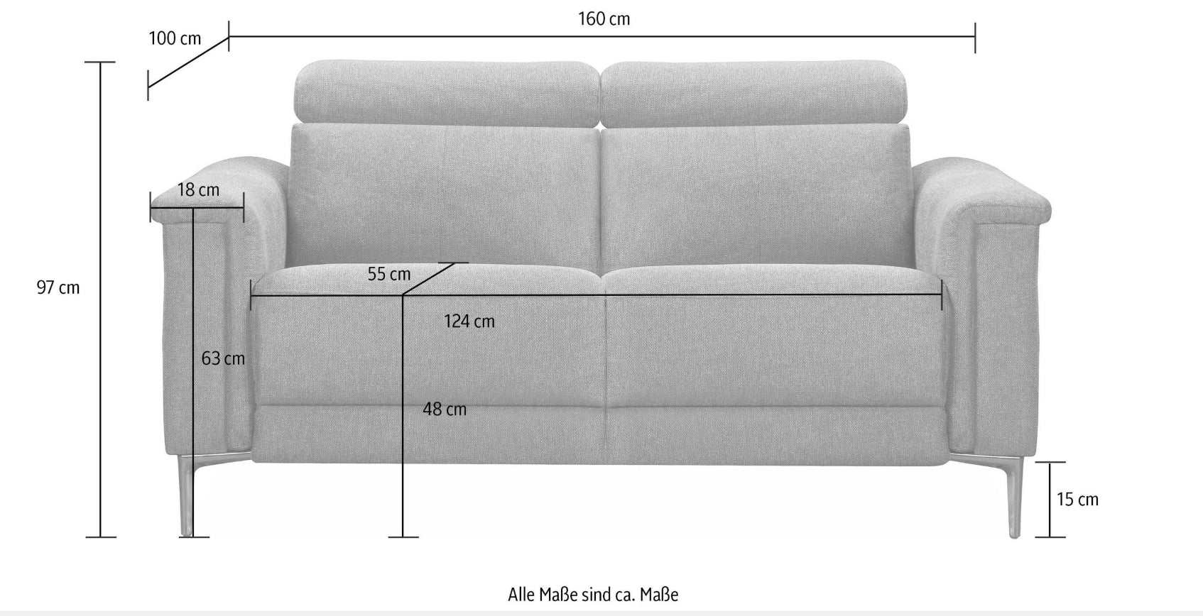 2-Sitzer Einzelstück / Posten Aktion