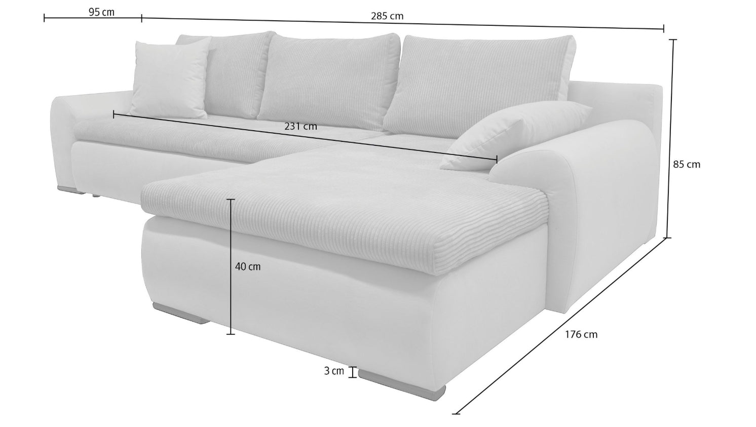 Ecksofa   Jahresstart Einzelstück / Posten  Aktion