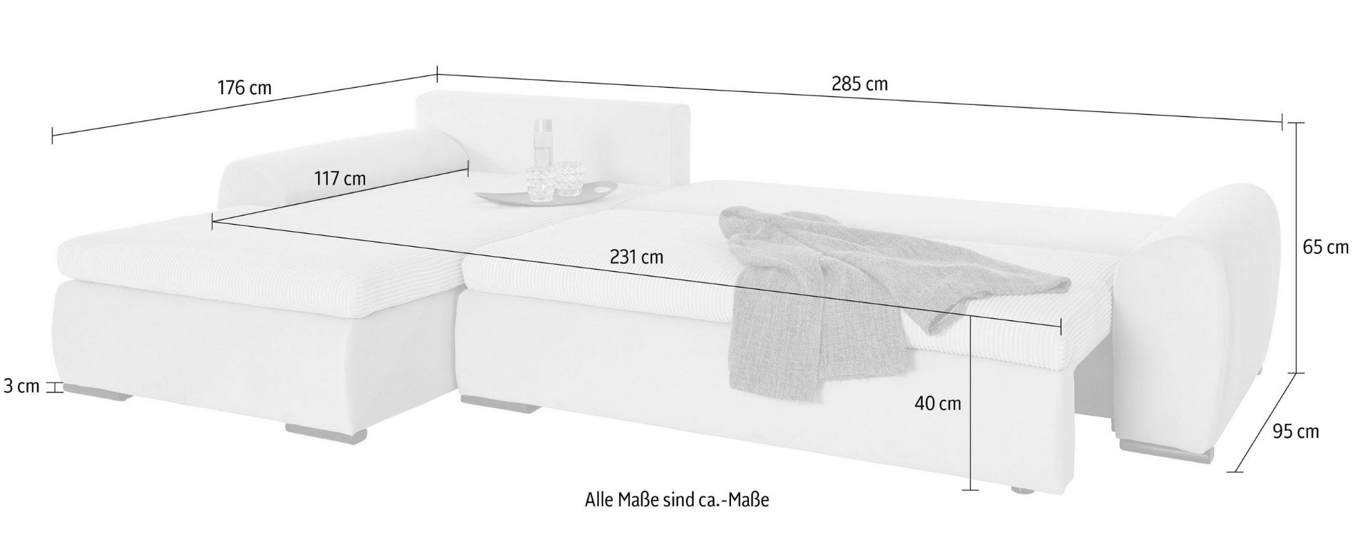 Ecksofa   Jahresstart Einzelstück / Posten  Aktion