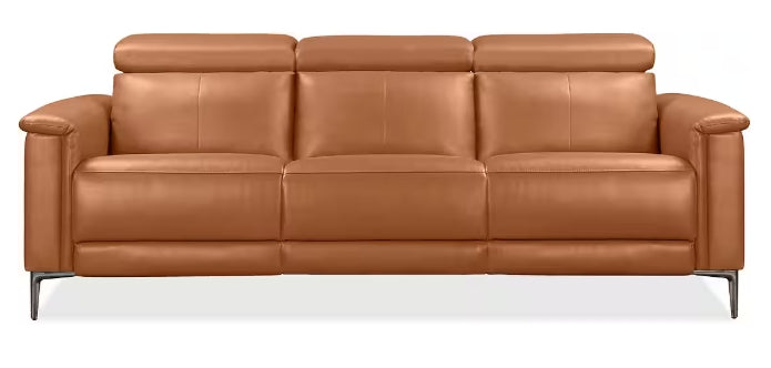 3-Sitzer Cognac m. elektr. Relaxfunktion Jahresstart Einzelstück / Posten Aktion