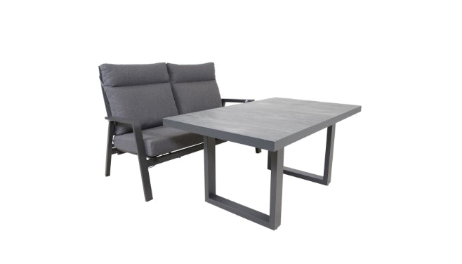 Lounge Tisch hoch Prato 2.0 Negro 140 x 85 cm