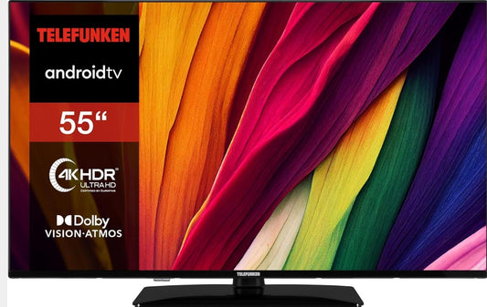 Telefunken Smart-TV 4K HDR UHD 55 Zoll D 55 U 750 X2 CWI !! inkl. 5 Jahre Garantie !!