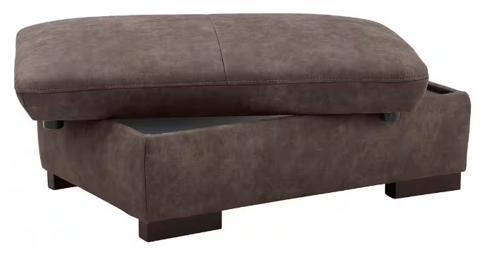 Hocker mit Stauraum Alberto in braun