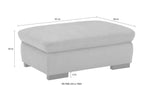 Hocker mit Stauraum Alberto in braun